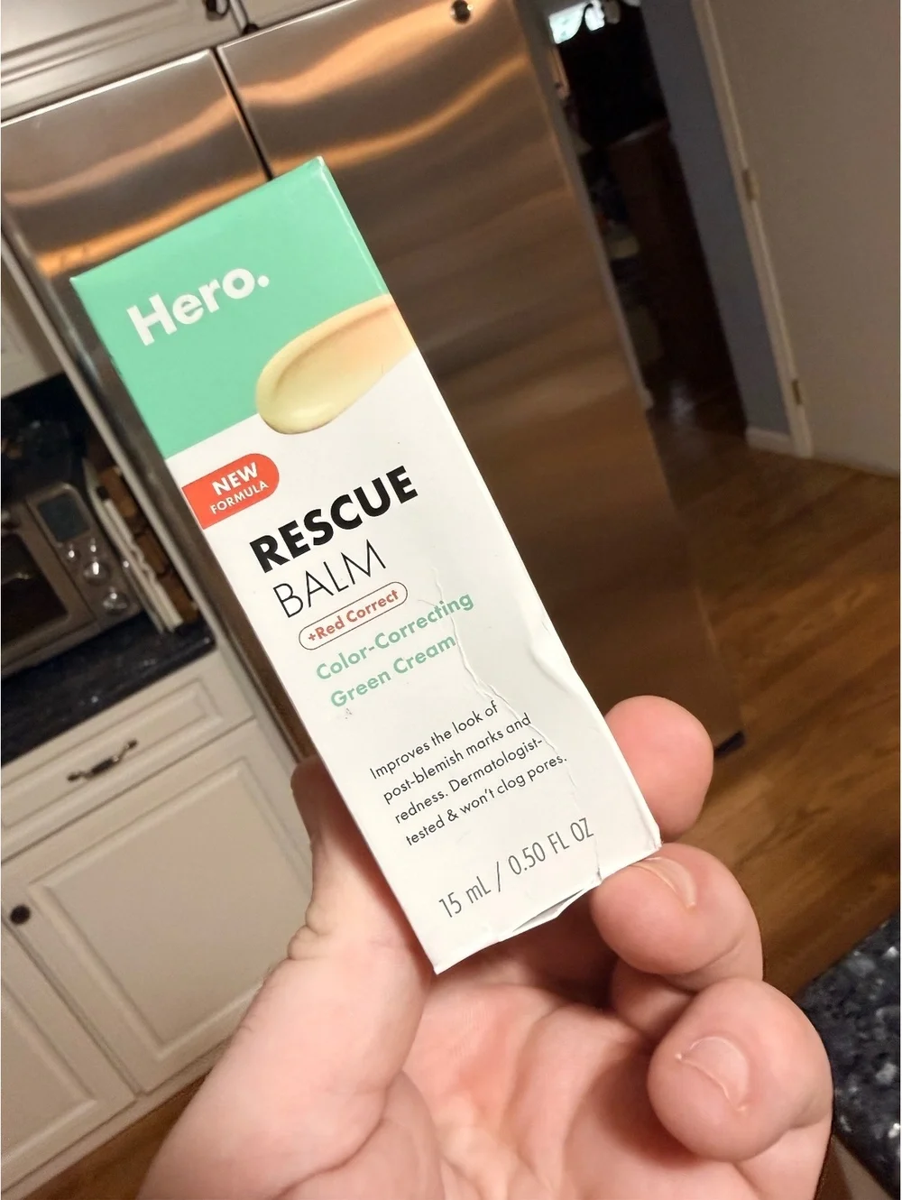 Hero Rescue Balm Red Correct Color-Correcting Green Cream 15ml